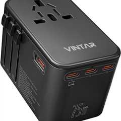 Universal Travel Adapter Review: VINTAR 75W GaN Magic!