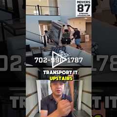 Moving a 500 lbs. Murphy Bed Upstairs | Heavy Furniture Moving Experts | 87 Movers Las Vegas