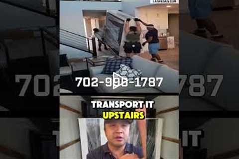 Moving a 500 lbs. Murphy Bed Upstairs | Heavy Furniture Moving Experts | 87 Movers Las Vegas