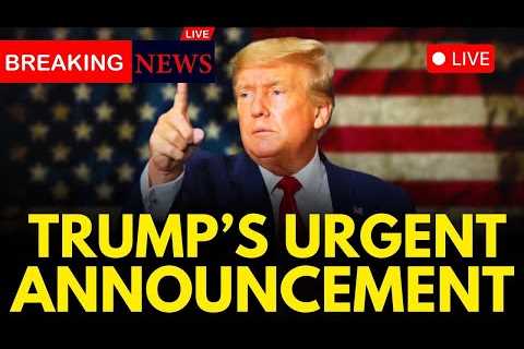 US BREAKING NEWS LIVE: Trump Drops MASSIVE Bombshell, Gets Furious | Fiery Speech Shocks Nation
